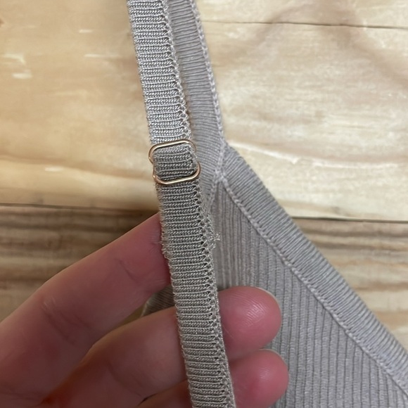 Love Tree size Large Tan Color Super Stretchy Spaghetti Strap Thong Bodysuit - Picture 6 of 10